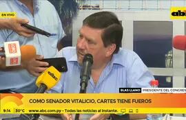 "Como expresidente, Cartes tiene fueros"