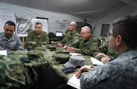 Imagen compartida por las Fuerzas Militares de Colombia, en el marco del operativo que se está llevando a cabo en contra del Clan del Golfo.