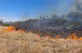 Incendio en Eusebio Ayala avanza hasta la zona de Piribebuy. (imagen referencial).