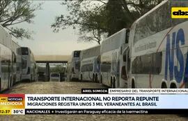 Transporte internacional no reporta repunte