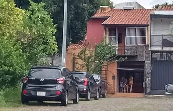 Vivienda en donde fue encontrado el cuerpo de la mujer el domingo último, en el barrio Vista Alegre de Asunción.