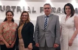 Delia Rodrigo, Patricia Echeverría, Carlos Insfrán Micossi y Lourdes Torres.
