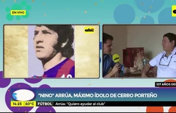 "Nino" Arrua, máximo ídolo de Cerro Porteño