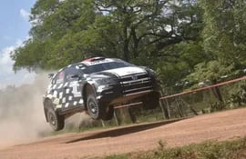 El VW Polo GTI R5 de Diego Domínguez en la Etapa 1 Rally del Guairá 2022