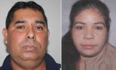 Julio César Santacruz, de 53 años; supuesto feminicida, y María Teodolina Delgado Duré, de 39 años, asesinada.