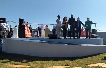 El acto inaugural se llevó a cabo en el anfiteatro de la nueva costanera construida en el barrio San Juan.