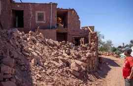 Una edificación destrozada tras el terremoto en Marruecos.