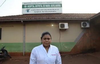 Dra. Catia Galán, directora del hospital distrital de Tomás Romero Pereira. Pidó más personal médico y de enfermería para el centro asistencial.