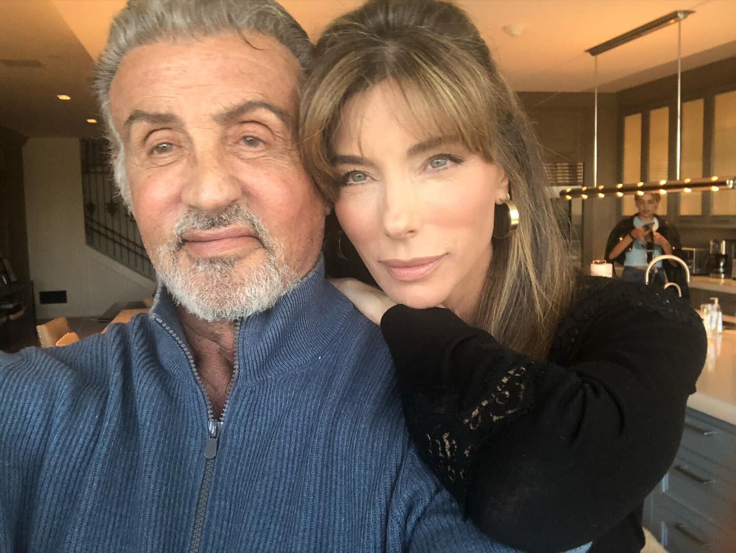 ¡Hermosa pareja! Sylvester Stallone y su esposa Jennifer Flavin. (Instagram/Jennifer Flavin Stallone)