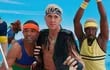 Kingsley Ben-Adir, Ryan Gosling y Ncuti Gatwa en 'Barbie'