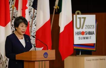 La ministra de Exteriores de Japón,Yoko Kamikawa.