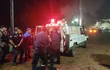 Agentes policiales heridos llegan al Hospital de Pedro Juan Caballero