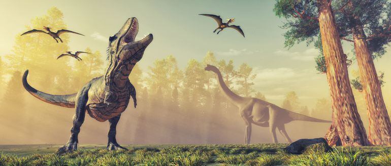 Descubren en Brasil un dinosaurio “muy raro” del período Cretácico. (ilustración)