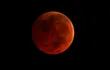 Foto: NASA. Imagen capturada por la NASA de la "luna de sangre"