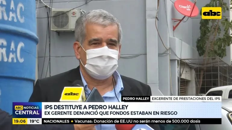 Pedro Halley, ahora exgerente de Prestaciones Económicas del IPS.