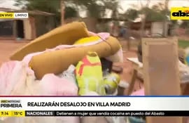Realizarán desalojo en barrio Villa Madrid de Limpio