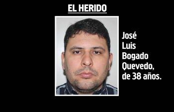José Luis Bogado Quevedo, narco herido.