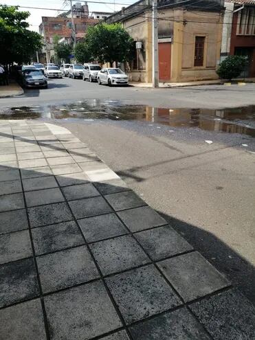 Pérdida de agua en Asunción