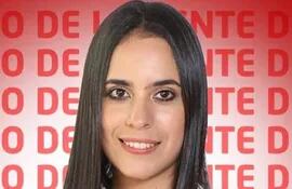 María Cristina Servín, candidata a intendenta por Ybycuí.