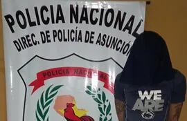 Jorge Matías Acosta Colmán, de 26 años, detenido.