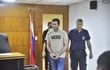 Gregorio "Papo" Morales ingresa a la sala de juicios orales para continuar con su juzgamiento por el homicidio de Robert Fabián Marín, este lunes 2 de octubre.