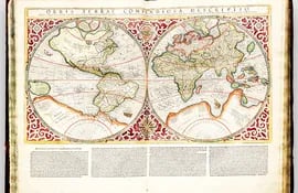 Planisferio de Mercator, 1587.