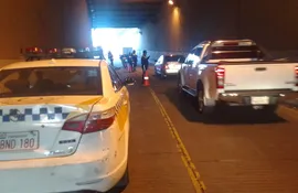 accidente túnel Ñu Guasú Asunción
