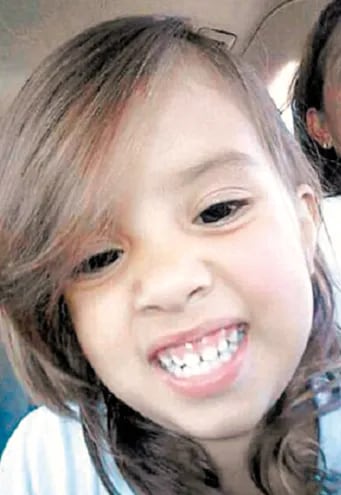 La niña Vivian Paredes Zanotti, fallecida en junio del 2016.