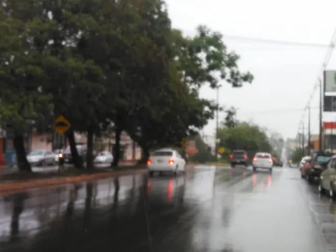 Lluvia tranquila desde la madrugada en Itapúa.