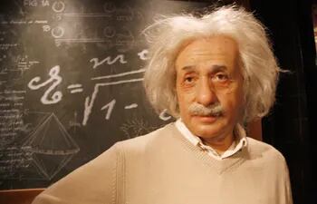 Imagen de cera de Albert Einstein.