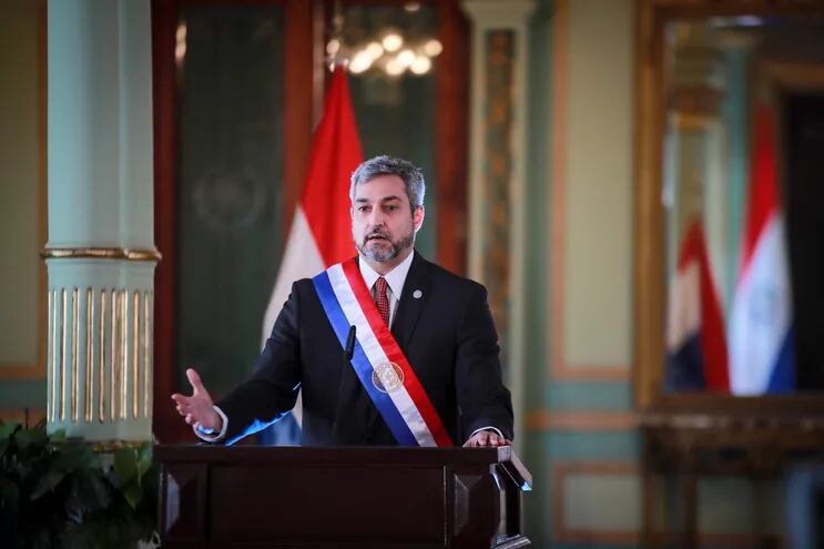 Mario Abdo Benítez, presidente de Paraguay.