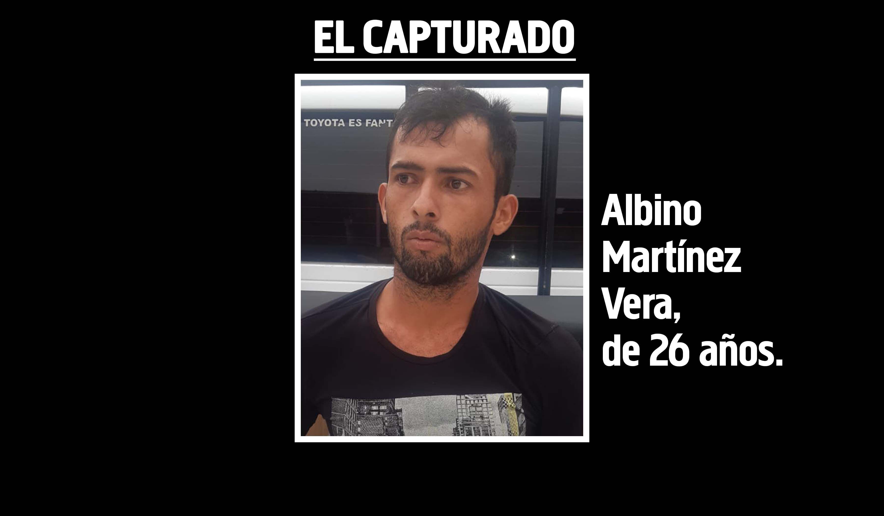 Albino Martínez Vera, capturado.