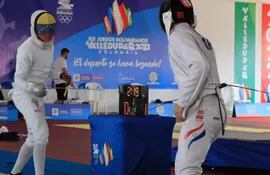 Esgrimistas paraguayos compitieron ayer en los Juegos Bolivarianos "Valledupar 2022".