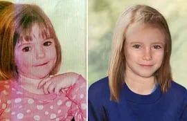 Madeleine McCann en una de sus últimas fotos, a la izquierda. A la derecha una imagen ficticia que muestra cómo podría verse de adolescente.