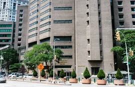El Centro Correccional de Manhattan, Nueva York, donde falleció Jeffrey Epstein.