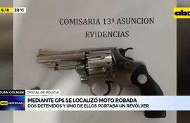 Video: Mediante GPS se localizó moto robada