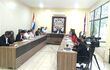Los concejales municipales en la sesión de la Junta Municipal durante el estudio de la ejecución presupuestaria.