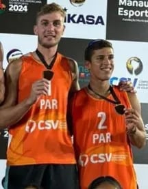 Giuliano Massare (22 años) y Gonzalo Melgarejo (23), con bronce.