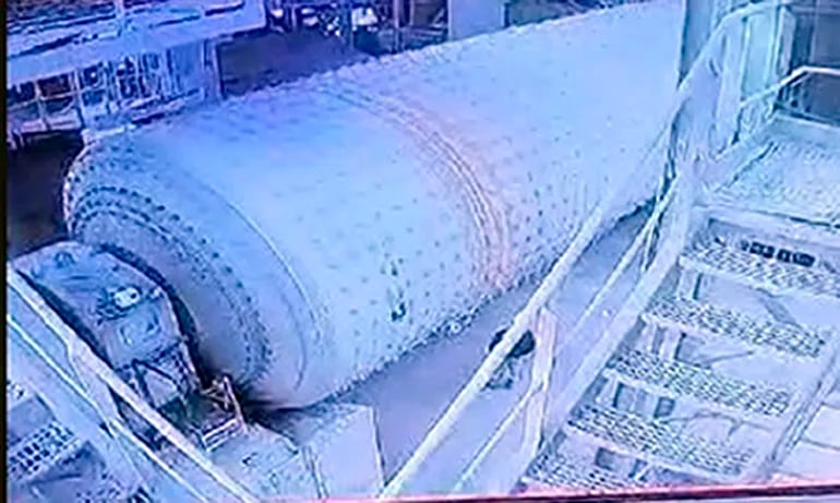 Captura del vídeo en el cual se aprecia al molino funcionando, proporcionado en la tarde de este lunes 17 de julio.