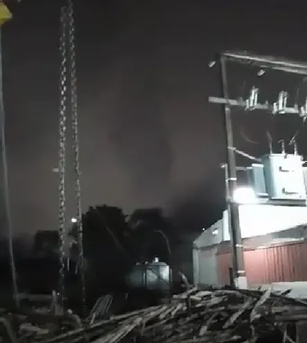 Video del posible tornado de Villarrica.