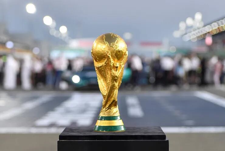 El trofeo de la Copa del Mundo de FIFA.
