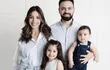 ¡Hermosa familia! Silvia Romero y David Mussi con sus hijos Zaira y Amín.