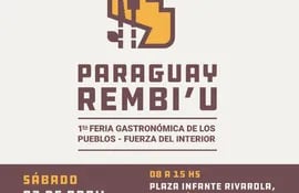 La feria gastronómica ofrecerá platos típicos de varias localidades de Paraguay.