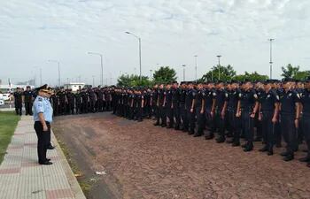 Más de 1400 policías saldrán a las calles en Asunción y el departamento Central.