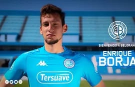 Enrique Borja, 24 años, jugará en Belgrano de Córdoba.