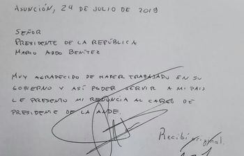 La renuncia de Pedro Ferreira aprobada por Federico González.