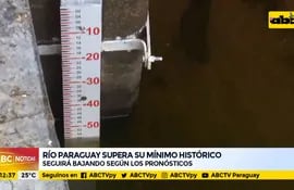 Río Paraguay seguirá bajando, según los pronósticos