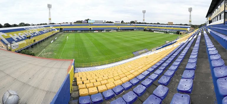 Así está el estadio Feliciano Cáceres, sede del primer partido del torneo Clausura, con el dueño de casa frente al Ciclón.