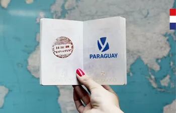 Marca Paraguay en los pasaportes.