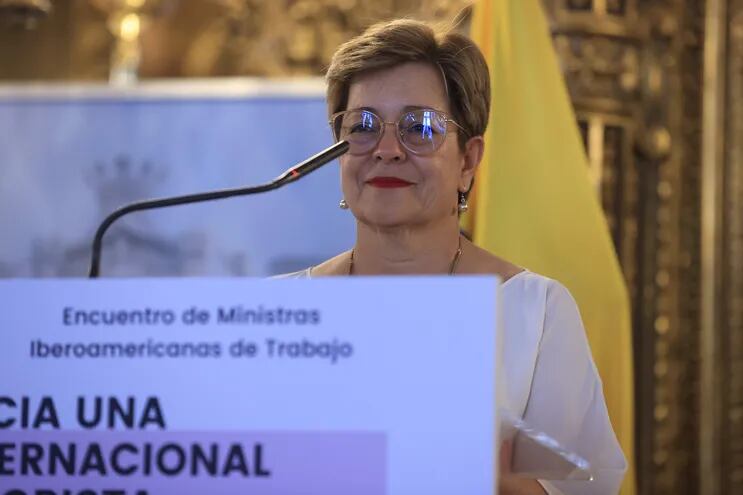 La ministra del Trabajo de Colombia, Gloria Inés Ramírez Ríos, participa en el "Encuentro de Ministras Iberoamericanas de Trabajo. Hacia una Internacional laborista iberoamericana"